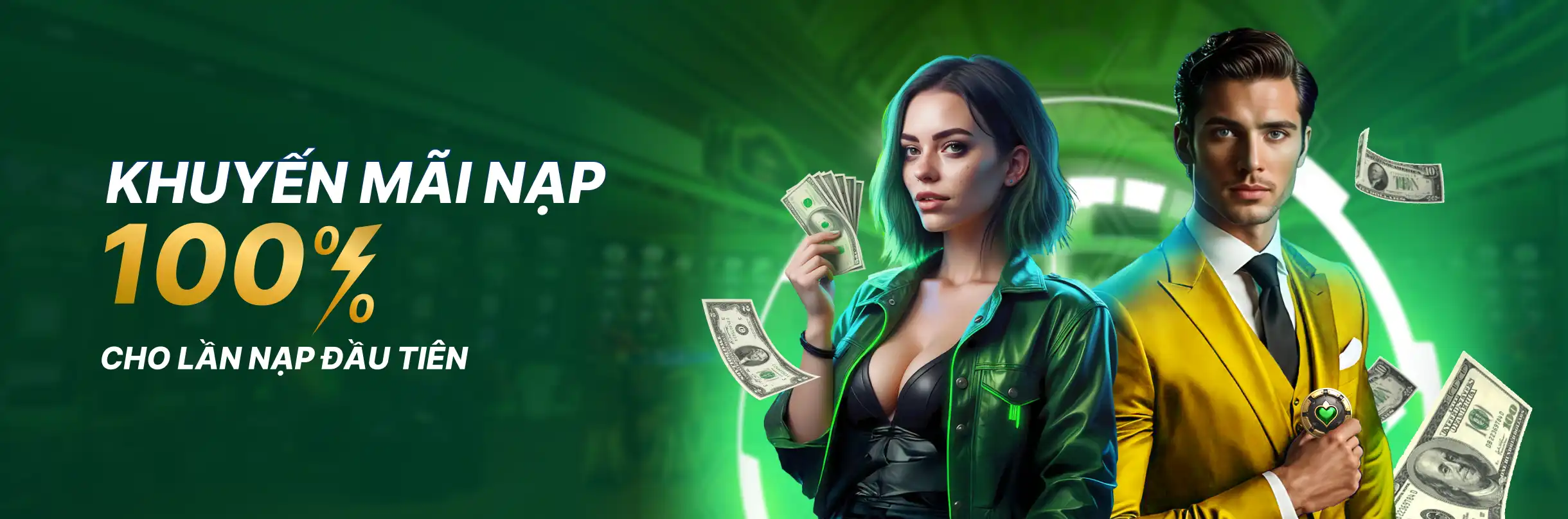 desktop promotion image Khuyến Mãi 100% Lần Nạp Đầu