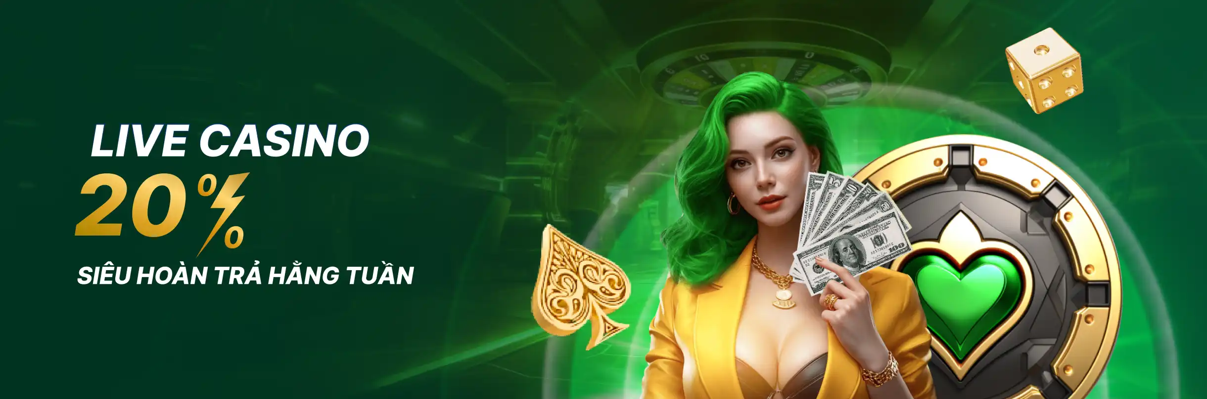 desktop promotion image Hoàn trả Live casino